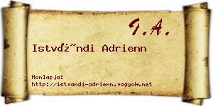 Istvándi Adrienn névjegykártya