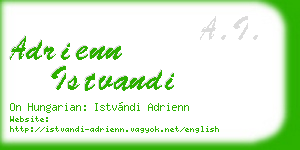 adrienn istvandi business card